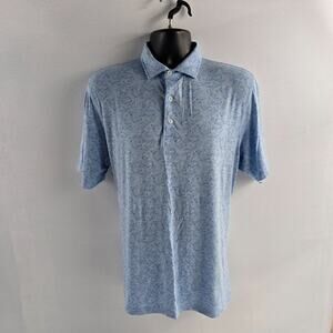 Tasc Performance polo shirt blue mens Large TM680‎ short sleeve 6123